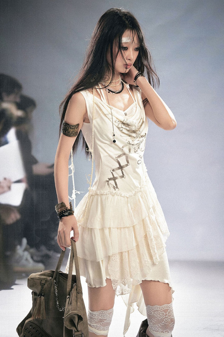 Suki Lace Ruffle Dress
