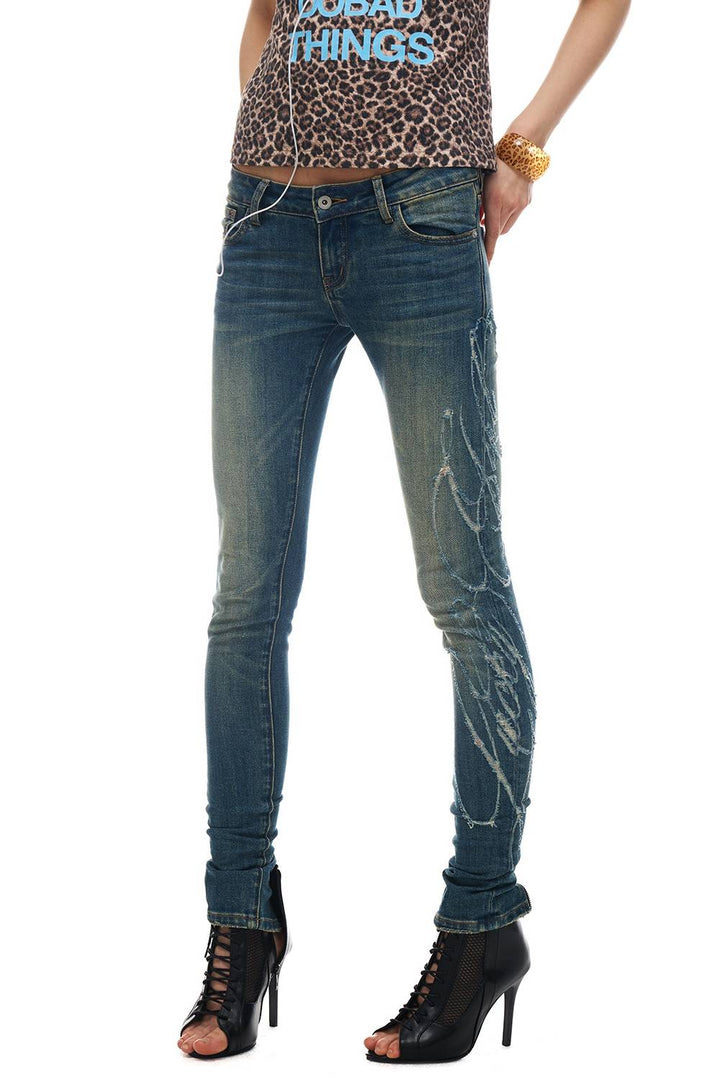 Low Rise Slim Denim