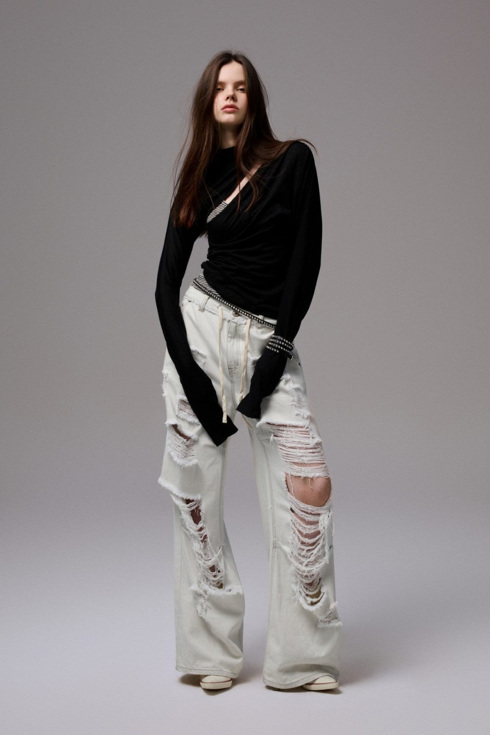 Mila Asymmetry Cutout Top