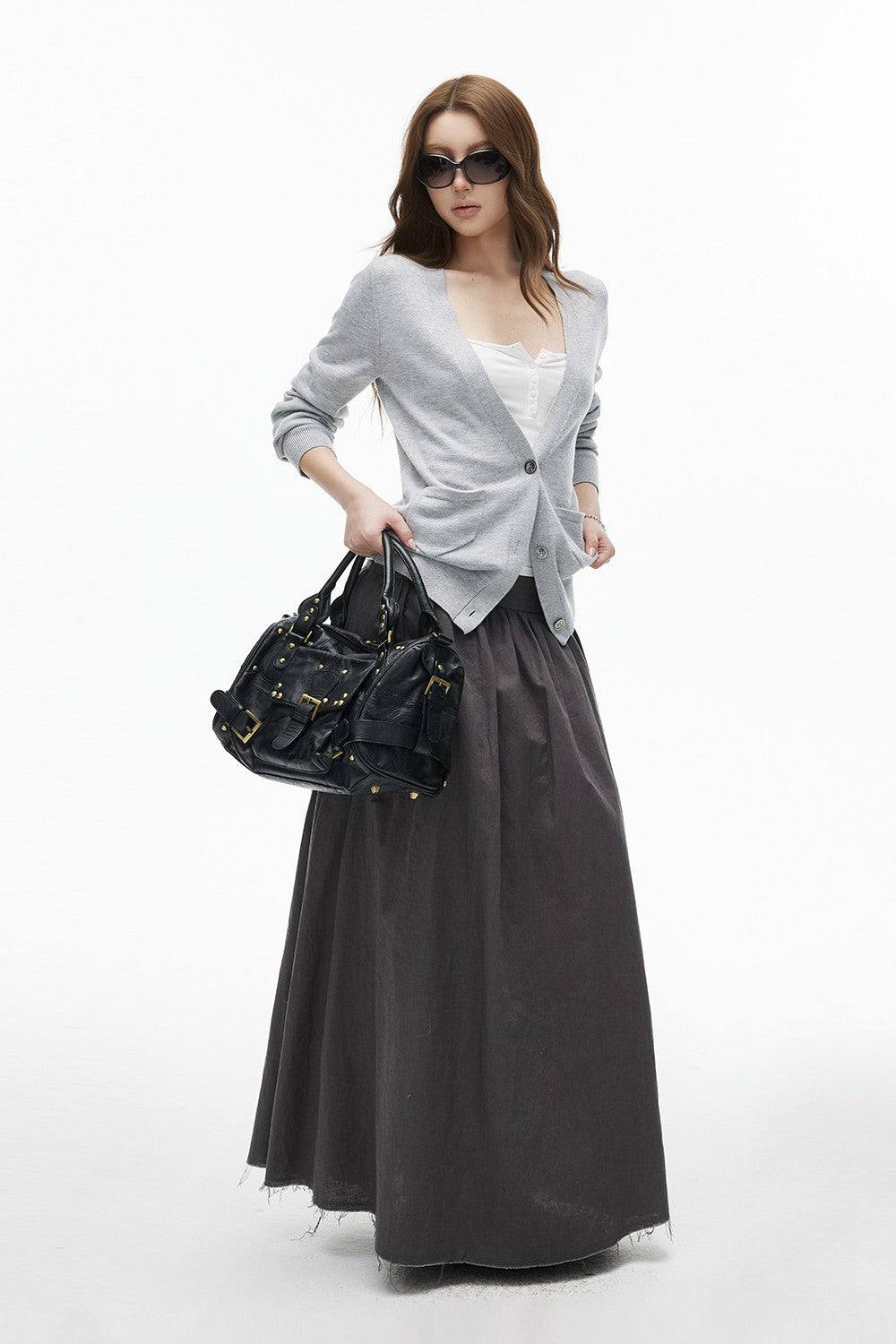 Linen Flow Maxi Skirt