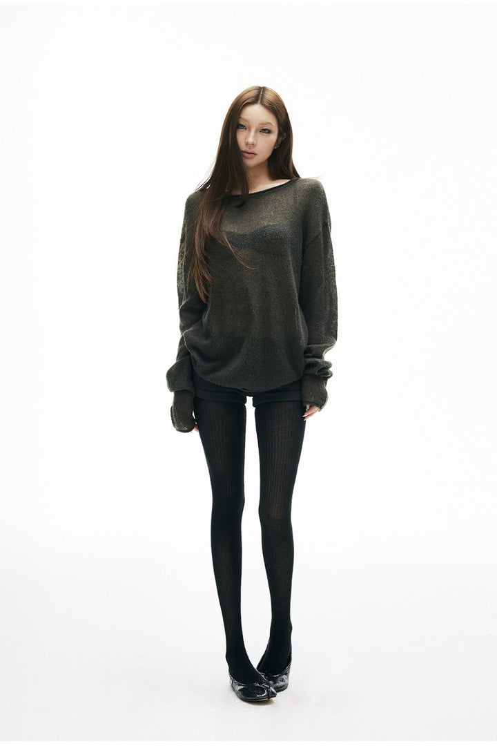 June Slouchy Sheer Top