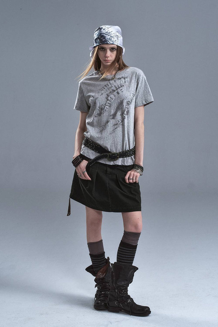 Straight Fit Mini Skirt