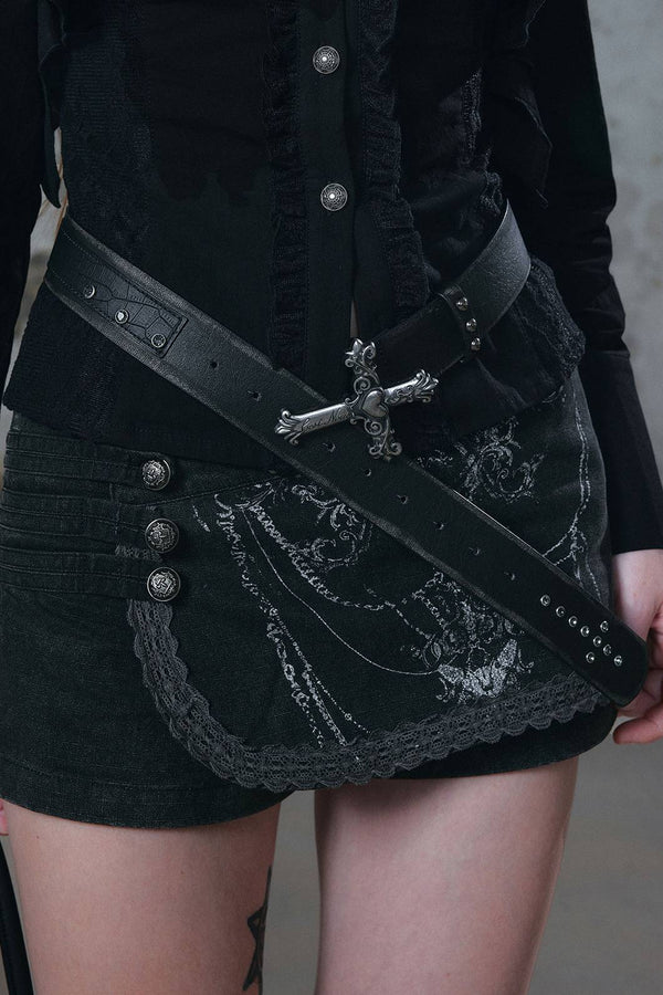 Studded Cross Belt