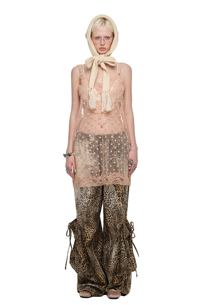 Sheer Polka Slip Dress