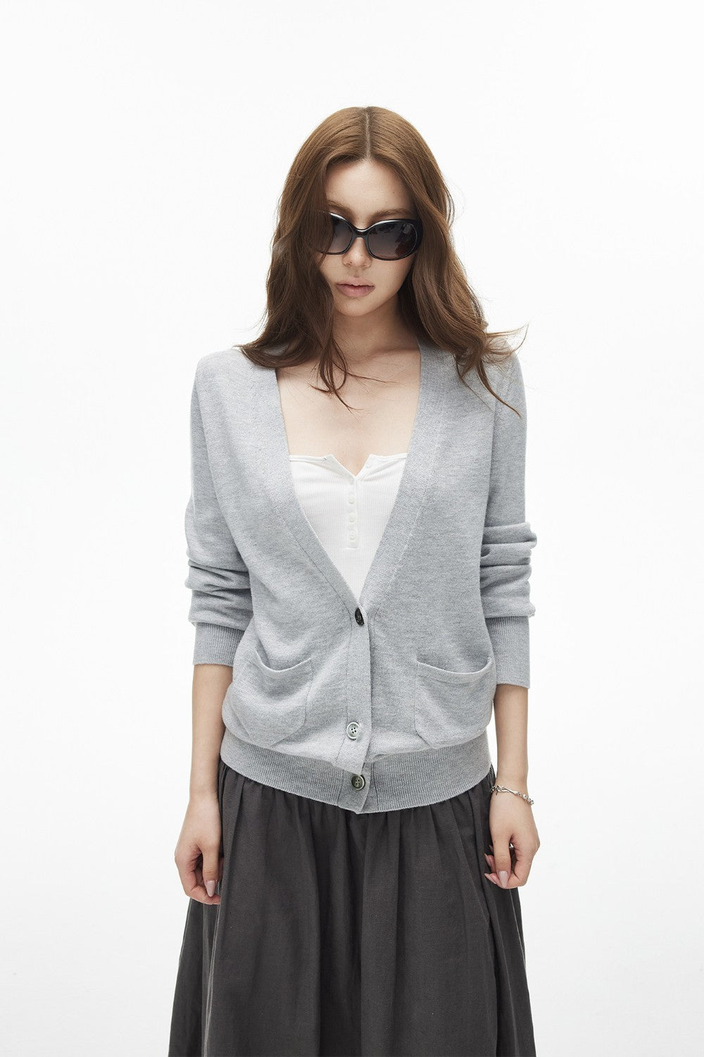 Cloud V-Neck Knit Cardigan