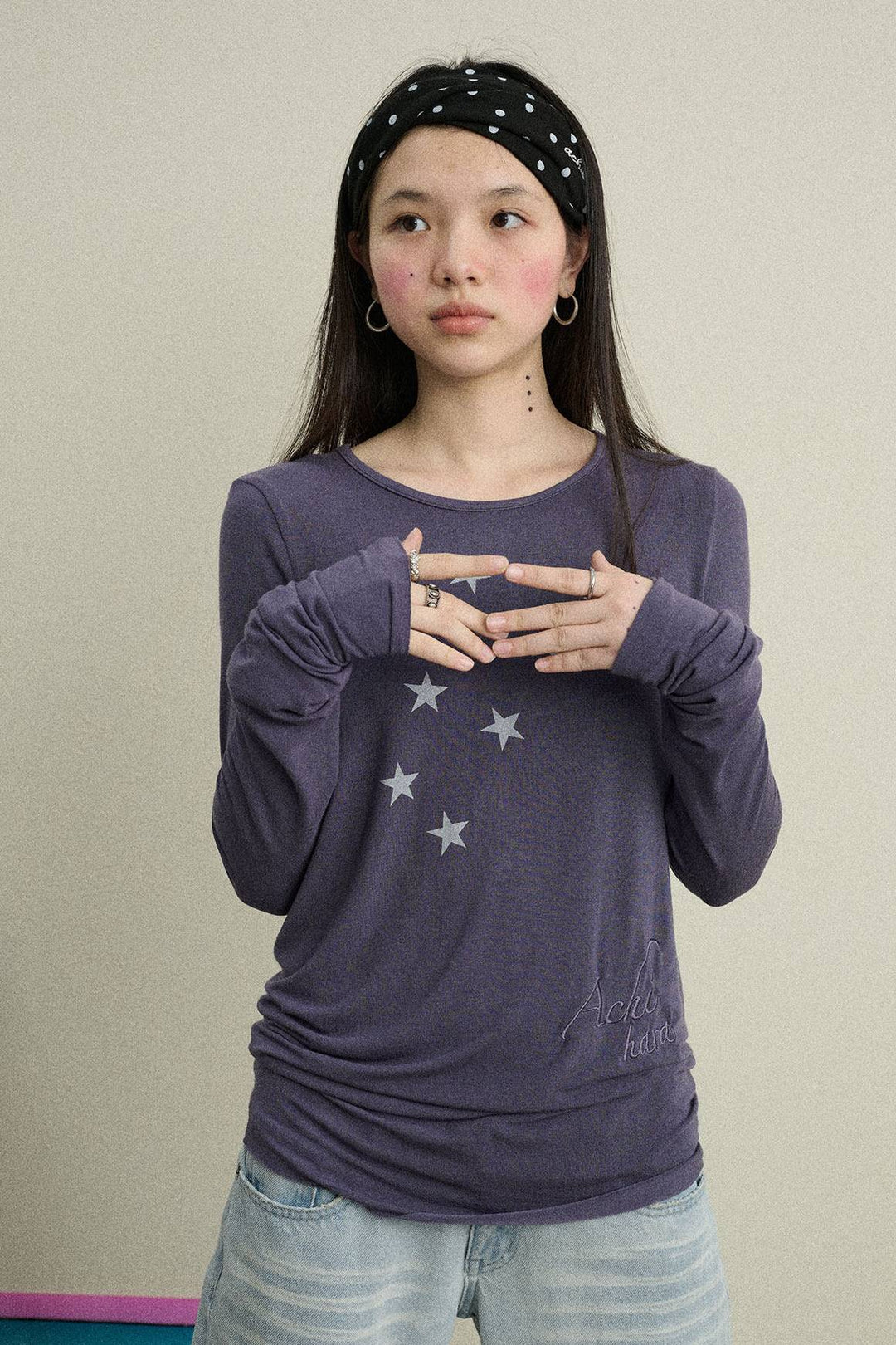 Star Line Long Sleeve Top