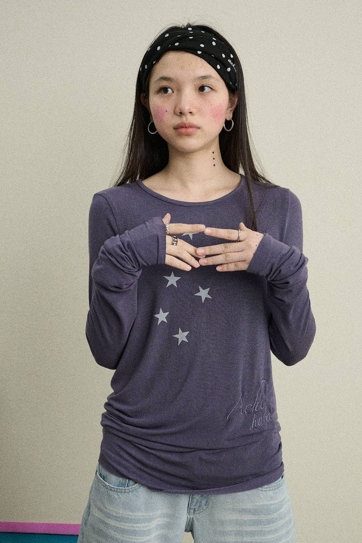 Star Line Long Sleeve Top