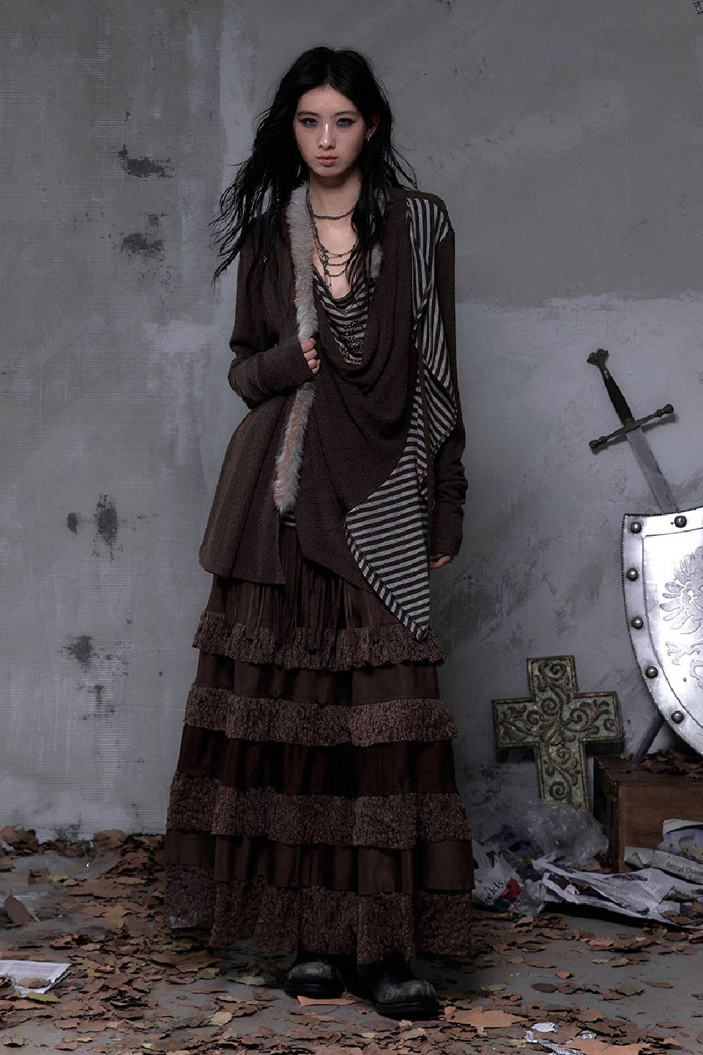 Striped Relic Knit Cardigan