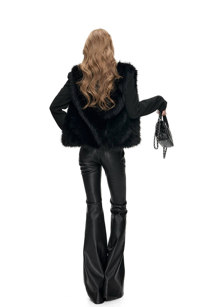 Sleek Leather Flares