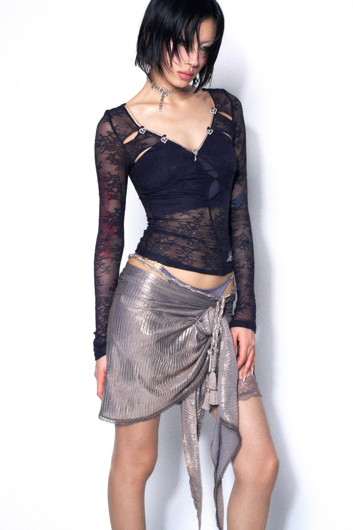 Zuri Sheer Lace Top