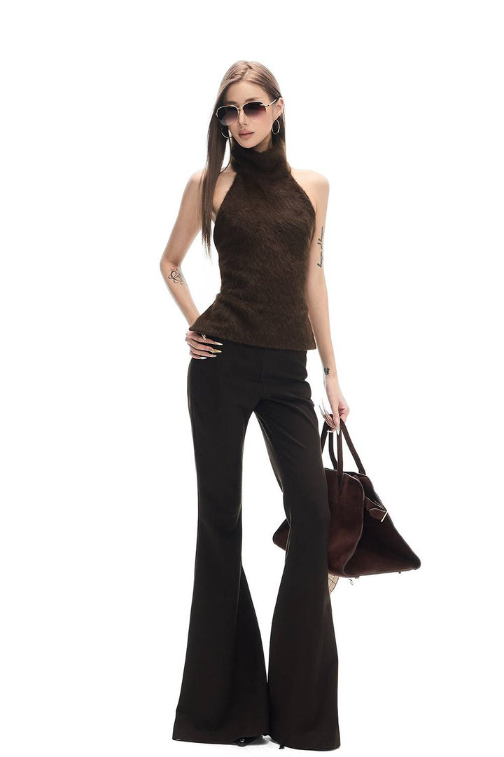 Faux Fur Halter Top
