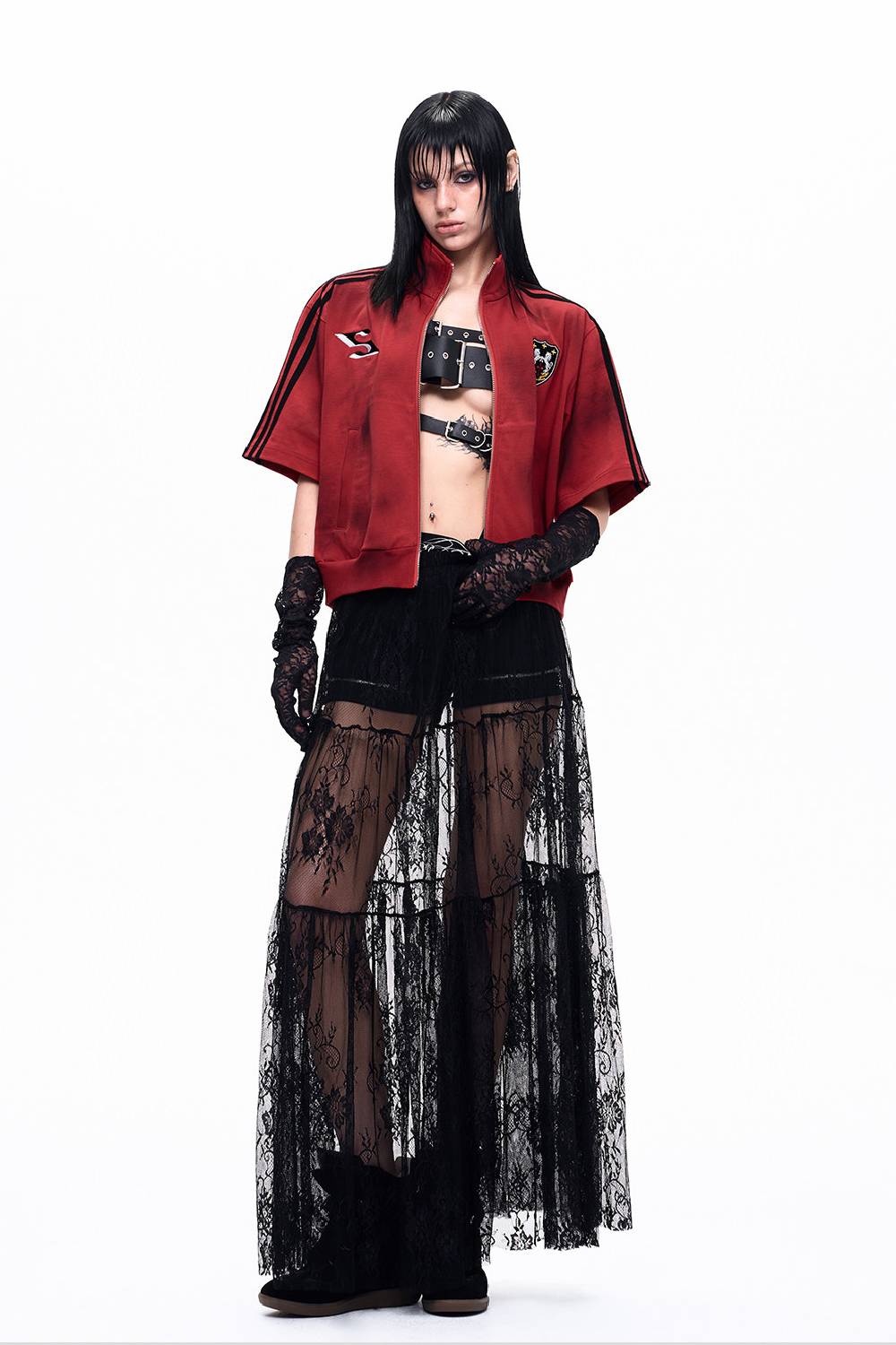 Star Zip Foldover Shorts