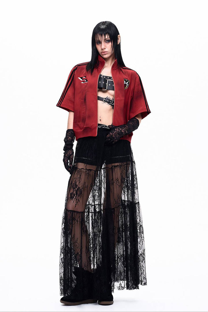 Star Zip Foldover Shorts
