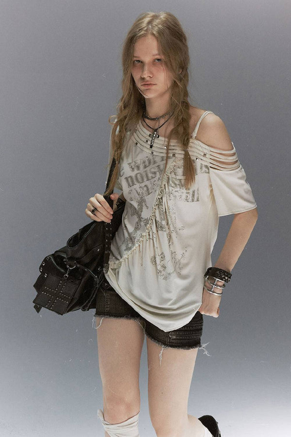 Grunge Drape Graphic Tee
