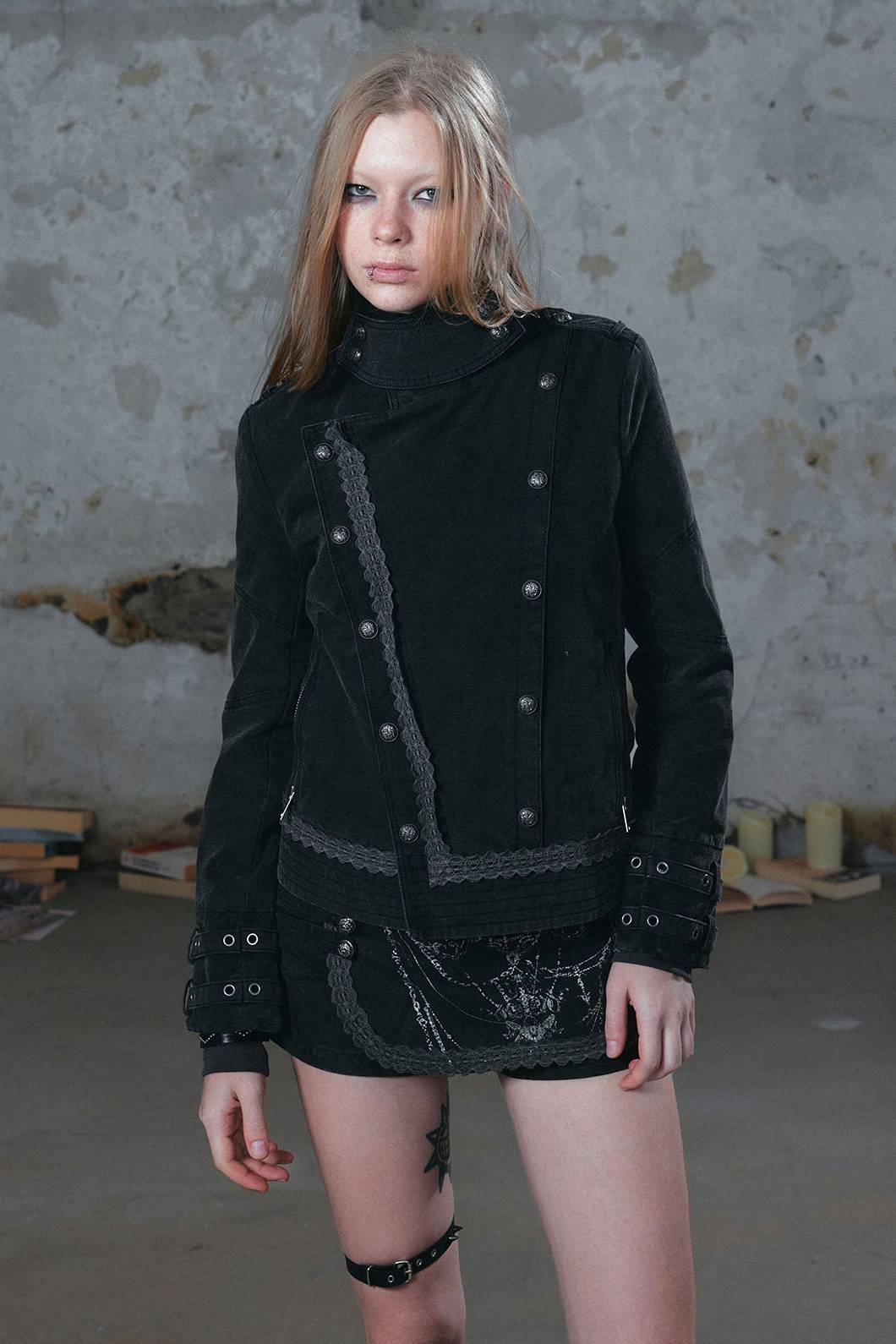 Military Style Panel Jacket