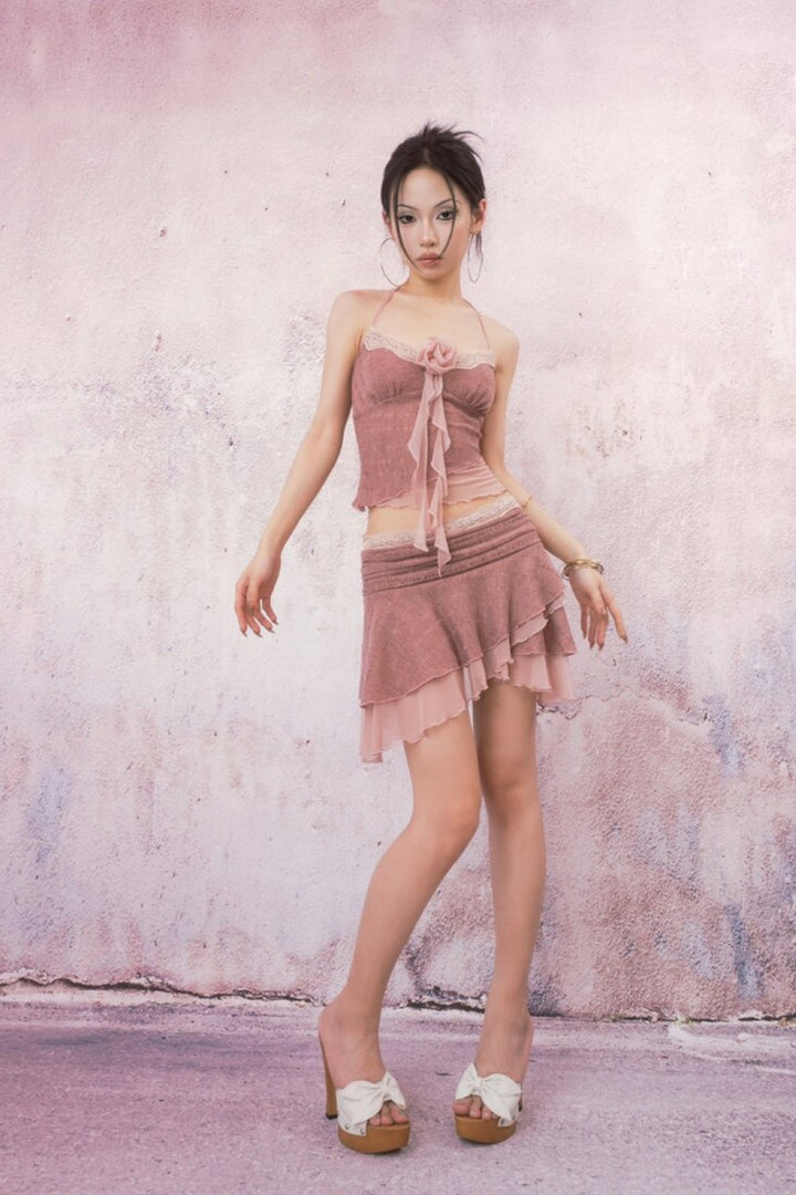 Camilla Pink Mini Skirt