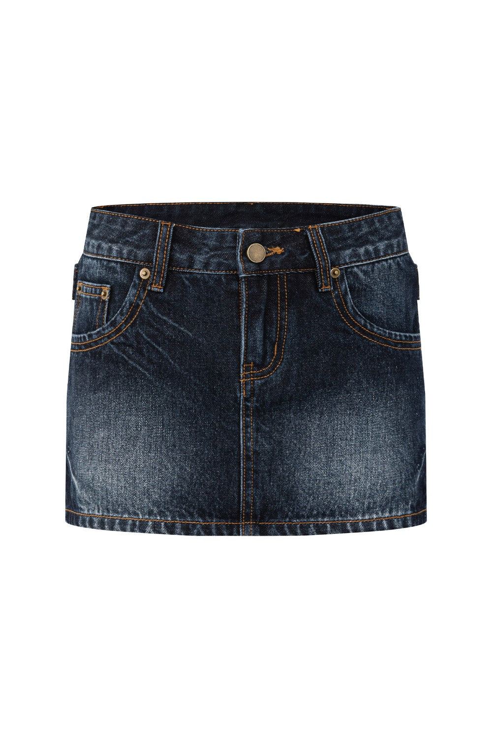 Retro Blue Denim Skirt
