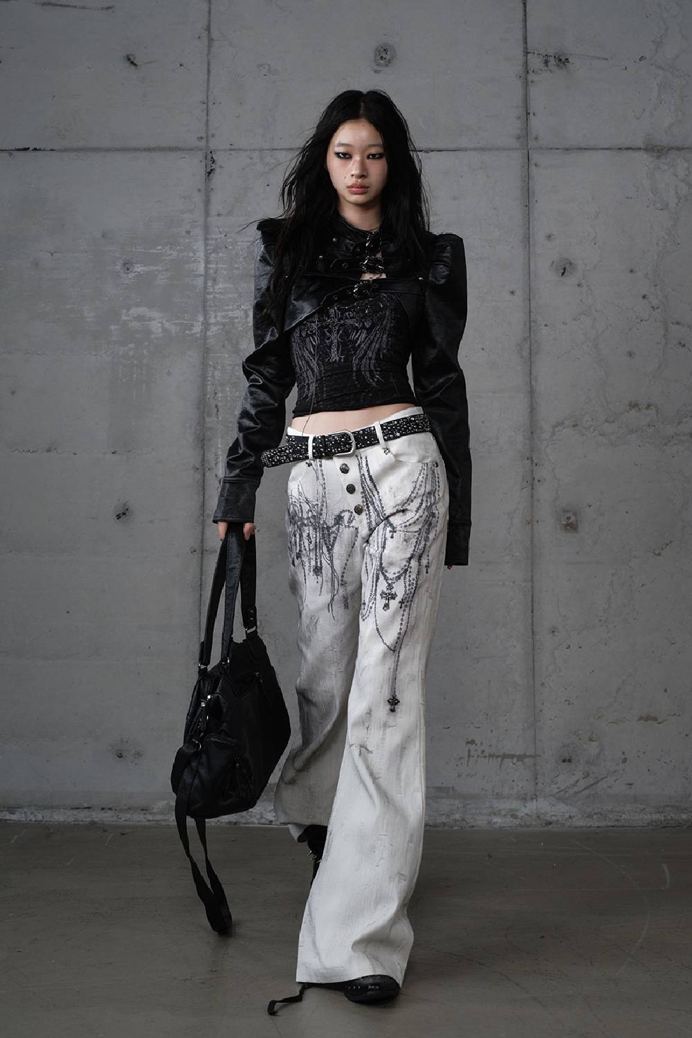 Grunge Chain Wide-Legs