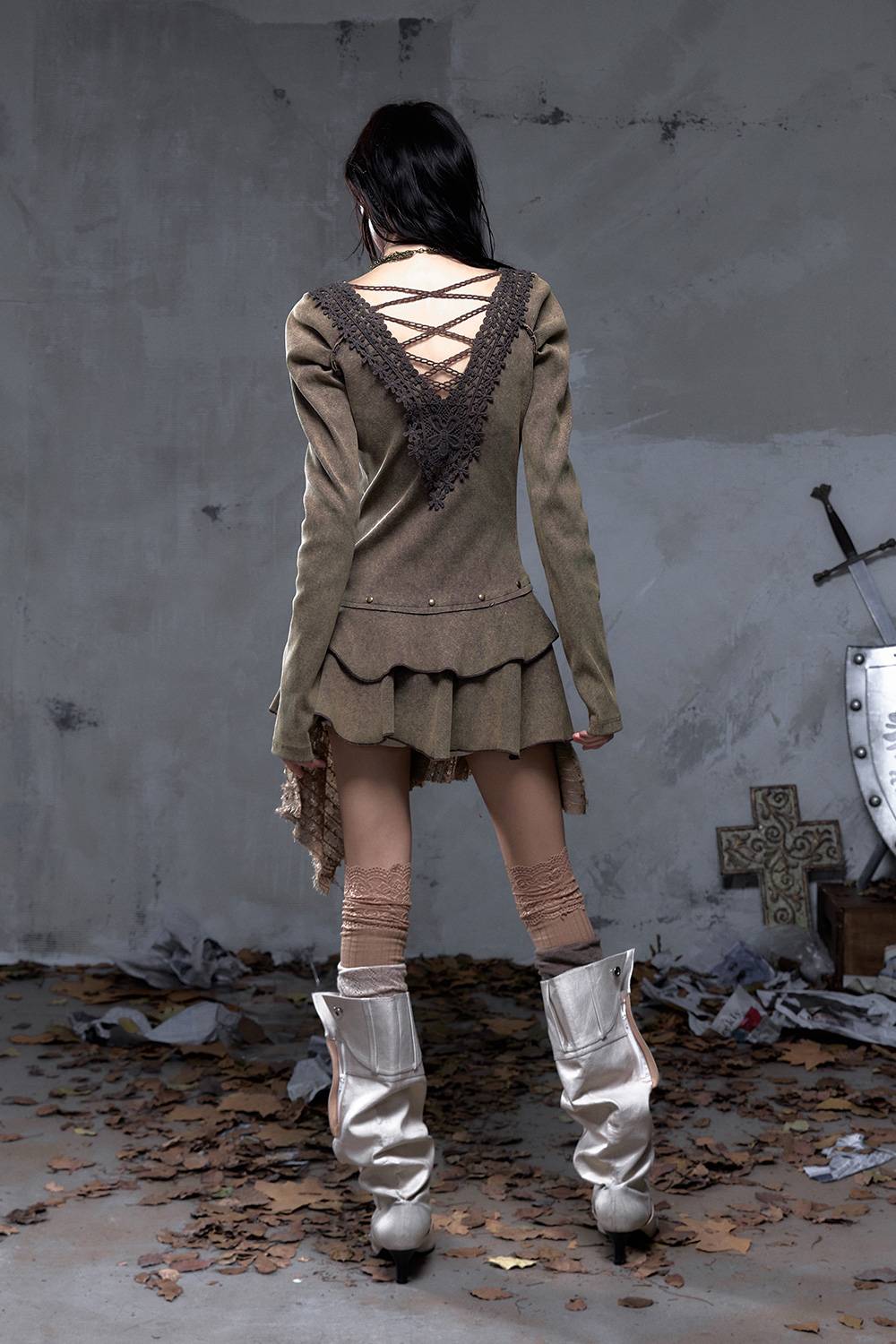 Lace Corset Mini Dress