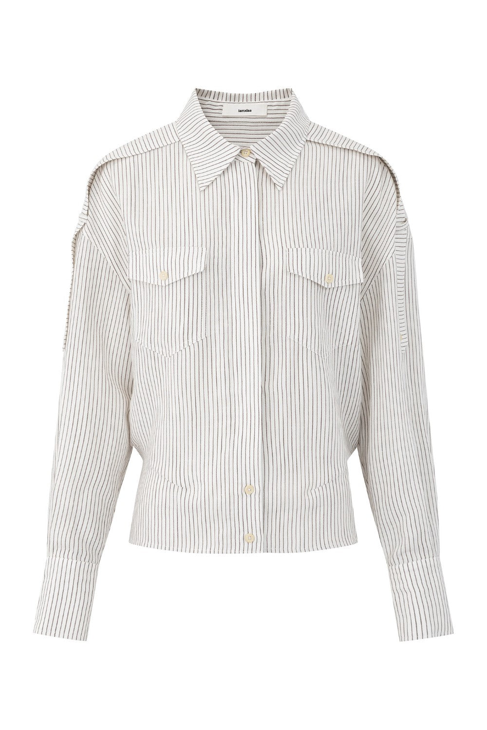 Anna Linen Stripe Blouse