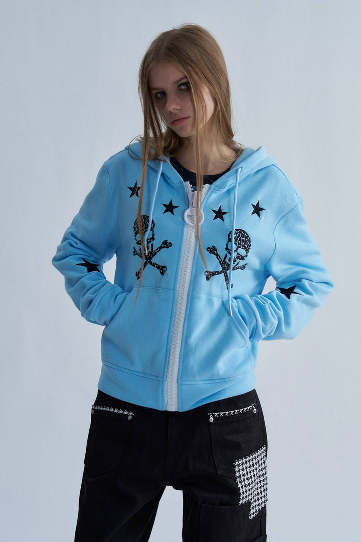 Deadstar Skull Zip Hoodie