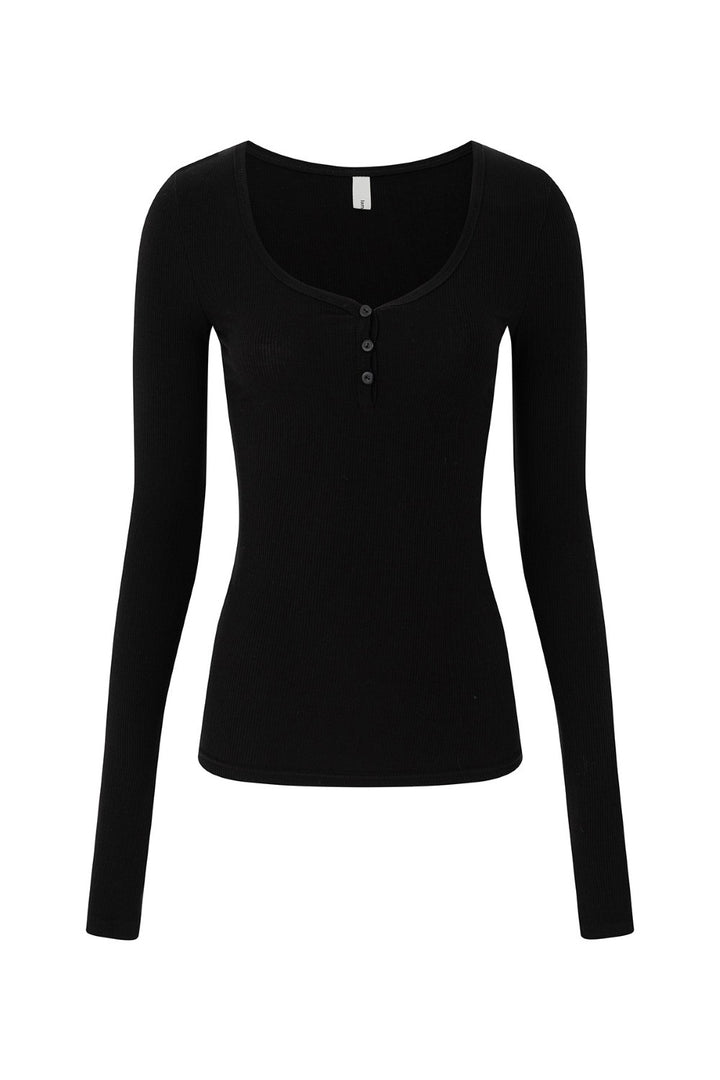 Demi Slim Henley Top