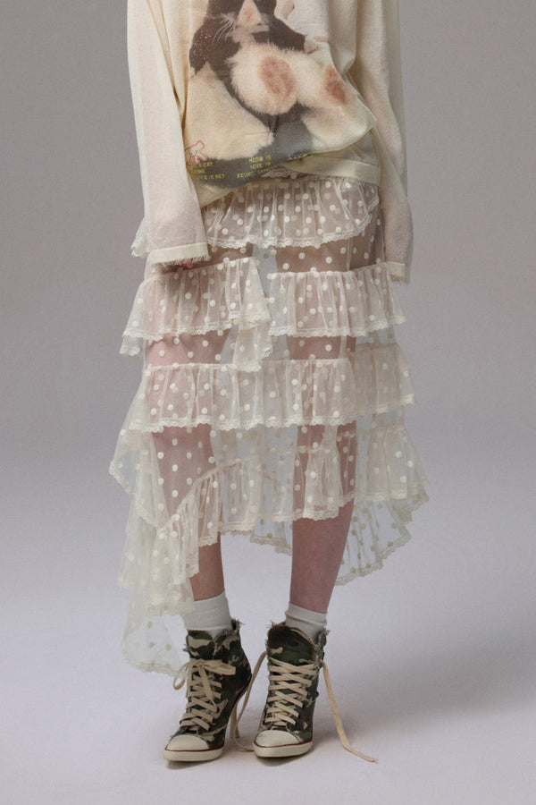 Lola Polka Lace Skirt