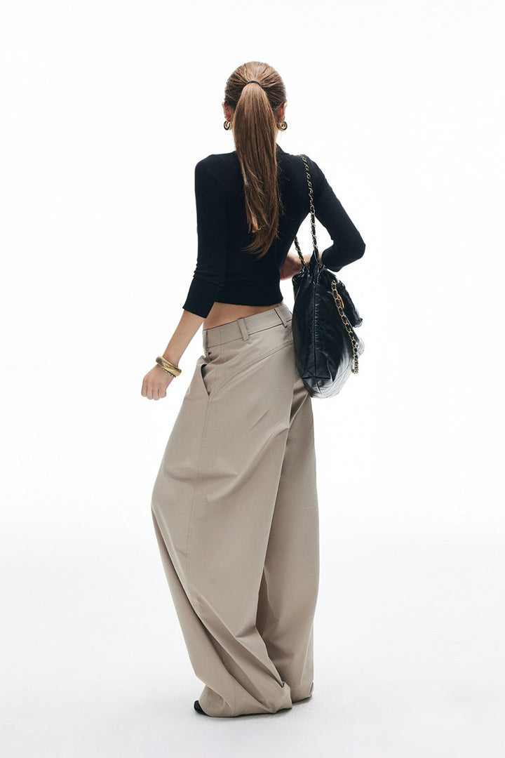 Lena Cropped V-Knit Sweater