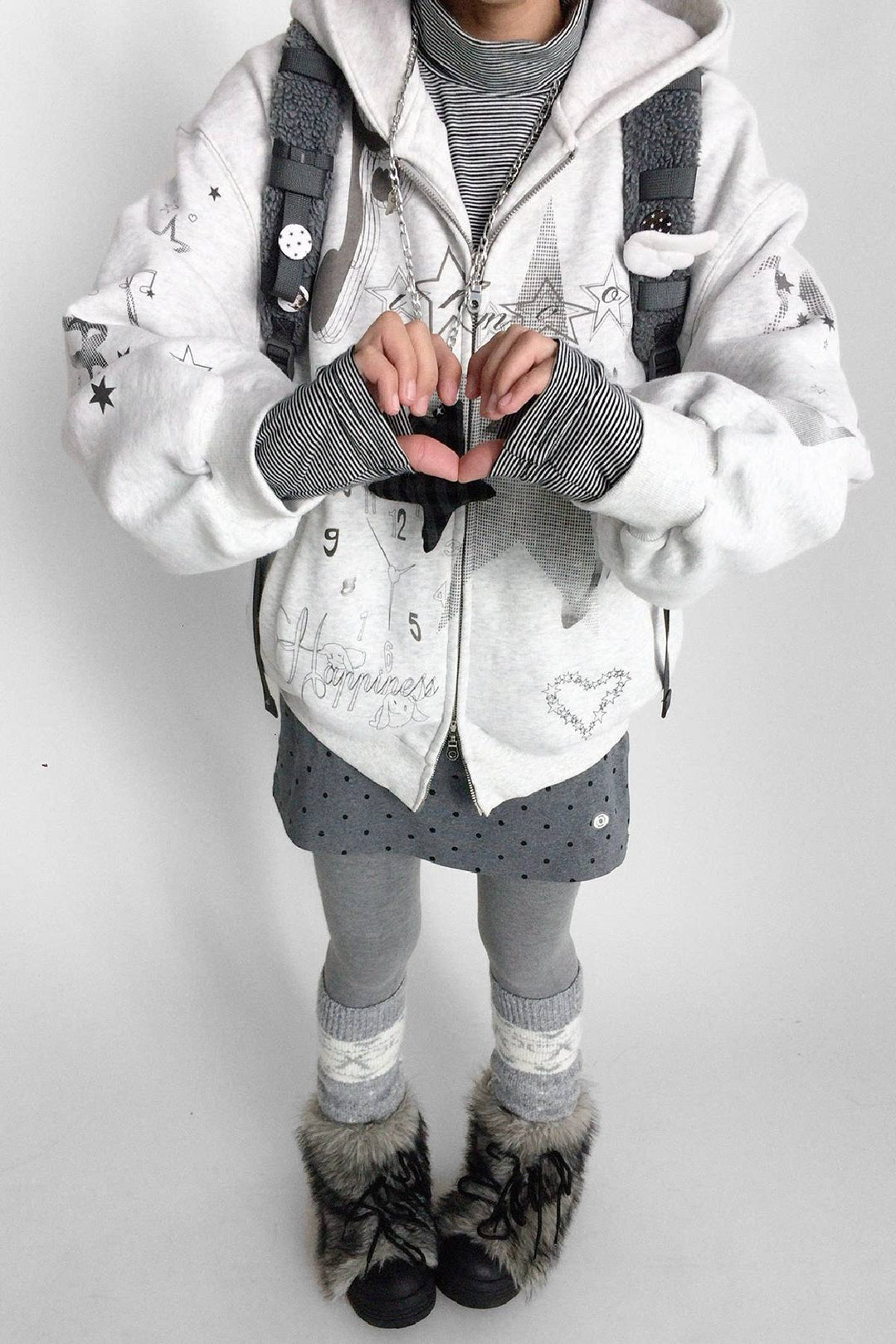 Fleece Lined Graphic Hoodie