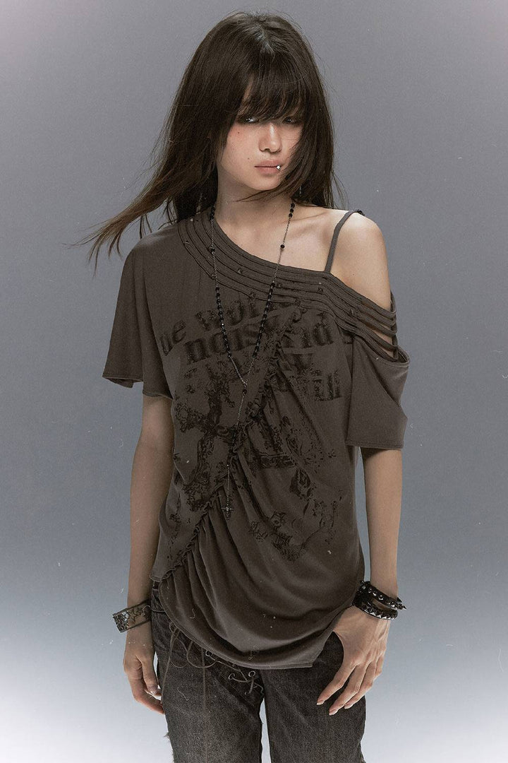 Grunge Drape Graphic Tee