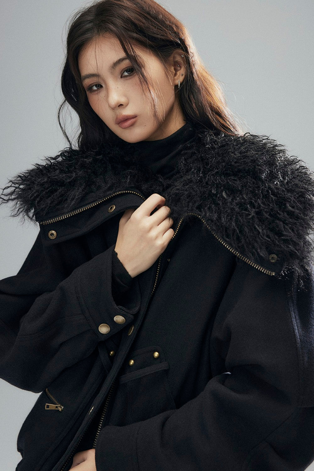Sloane Fur Bomber Jacket