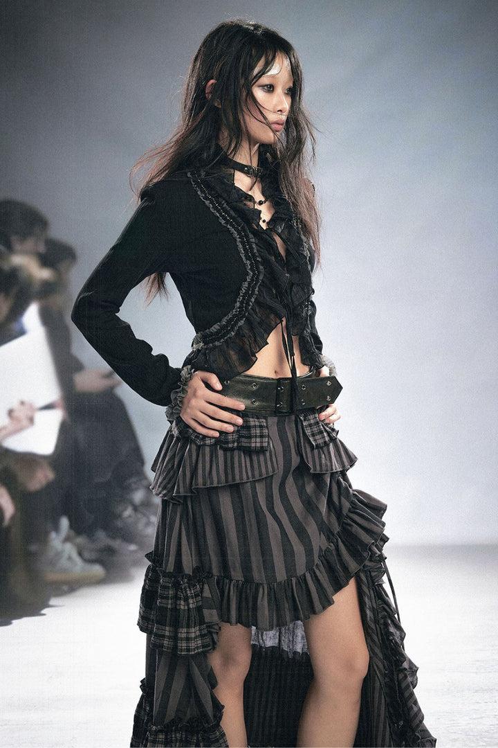 Elena Ruffle Lace Cardigan