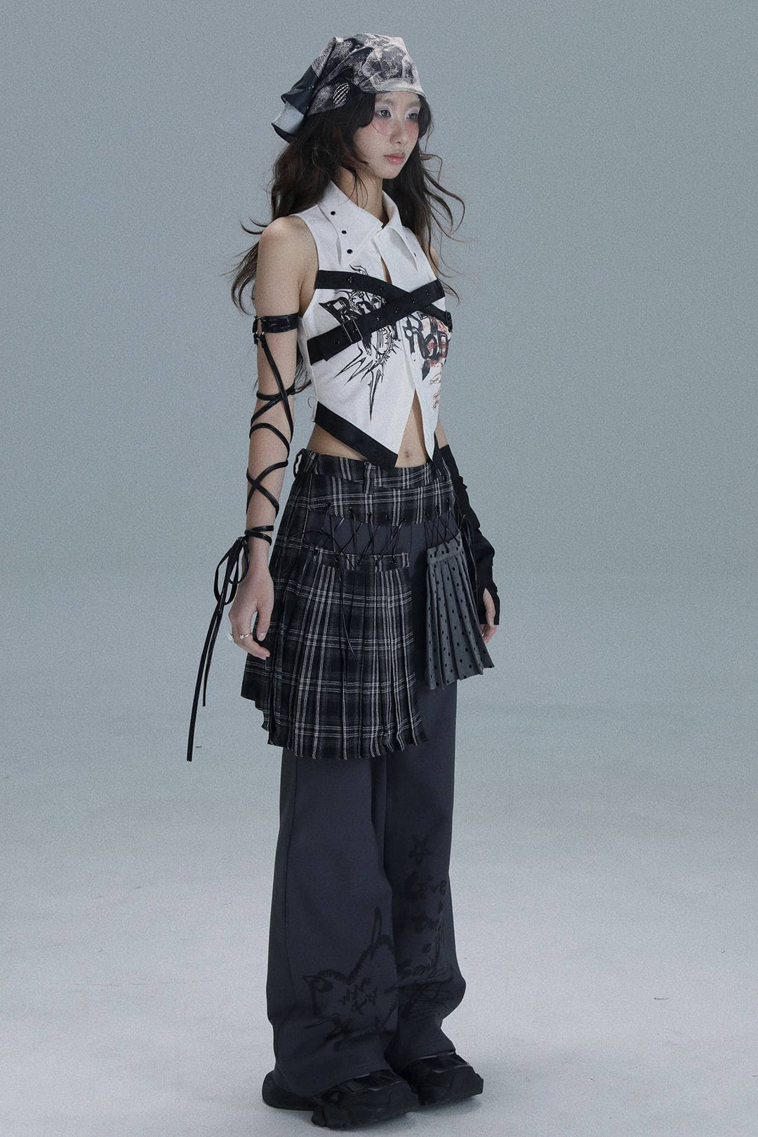Shadow Layer Skirt Pants