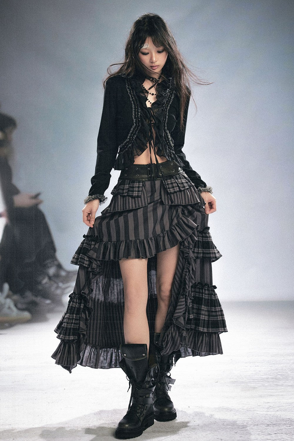 Elena Ruffle Lace Cardigan