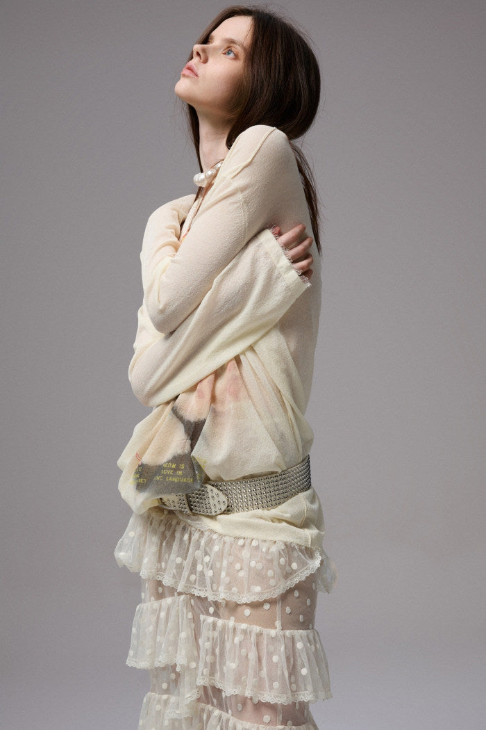 Miso Sheer Cat Shirt