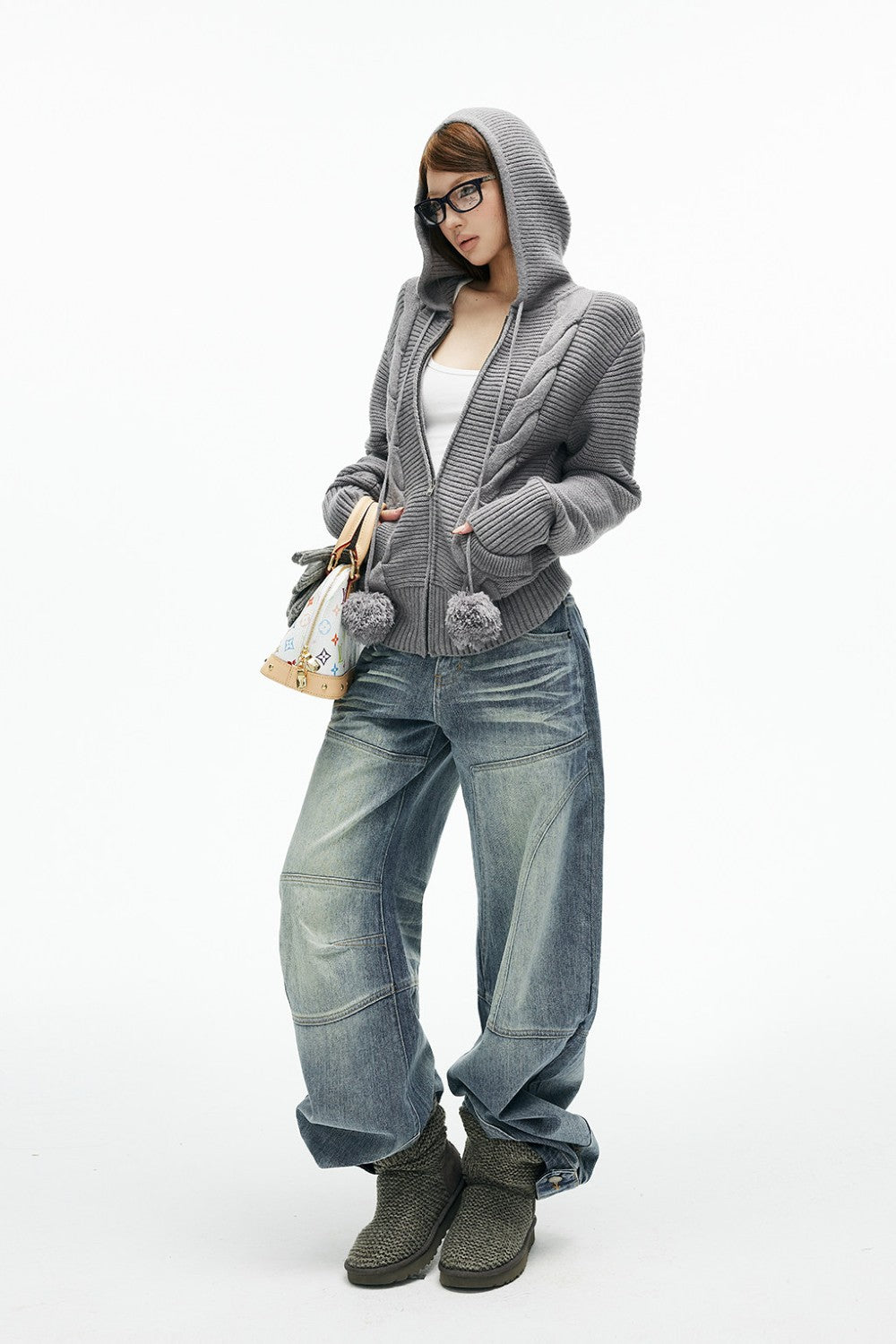 Mona Curved Panel Jeans