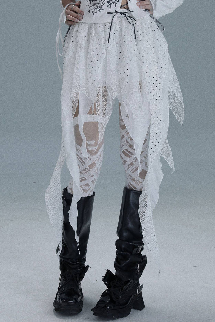 Dreamlace Layered Mini Skirt