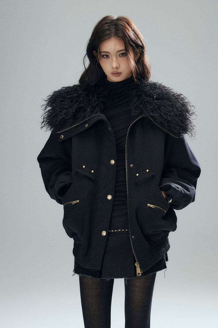 Sloane Fur Bomber Jacket