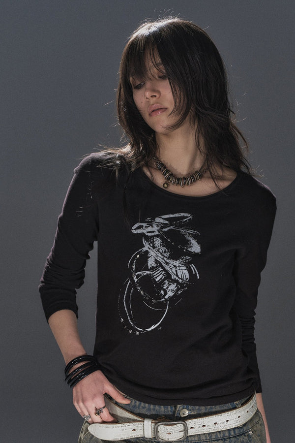 Shattered Rings Graphic Shirt