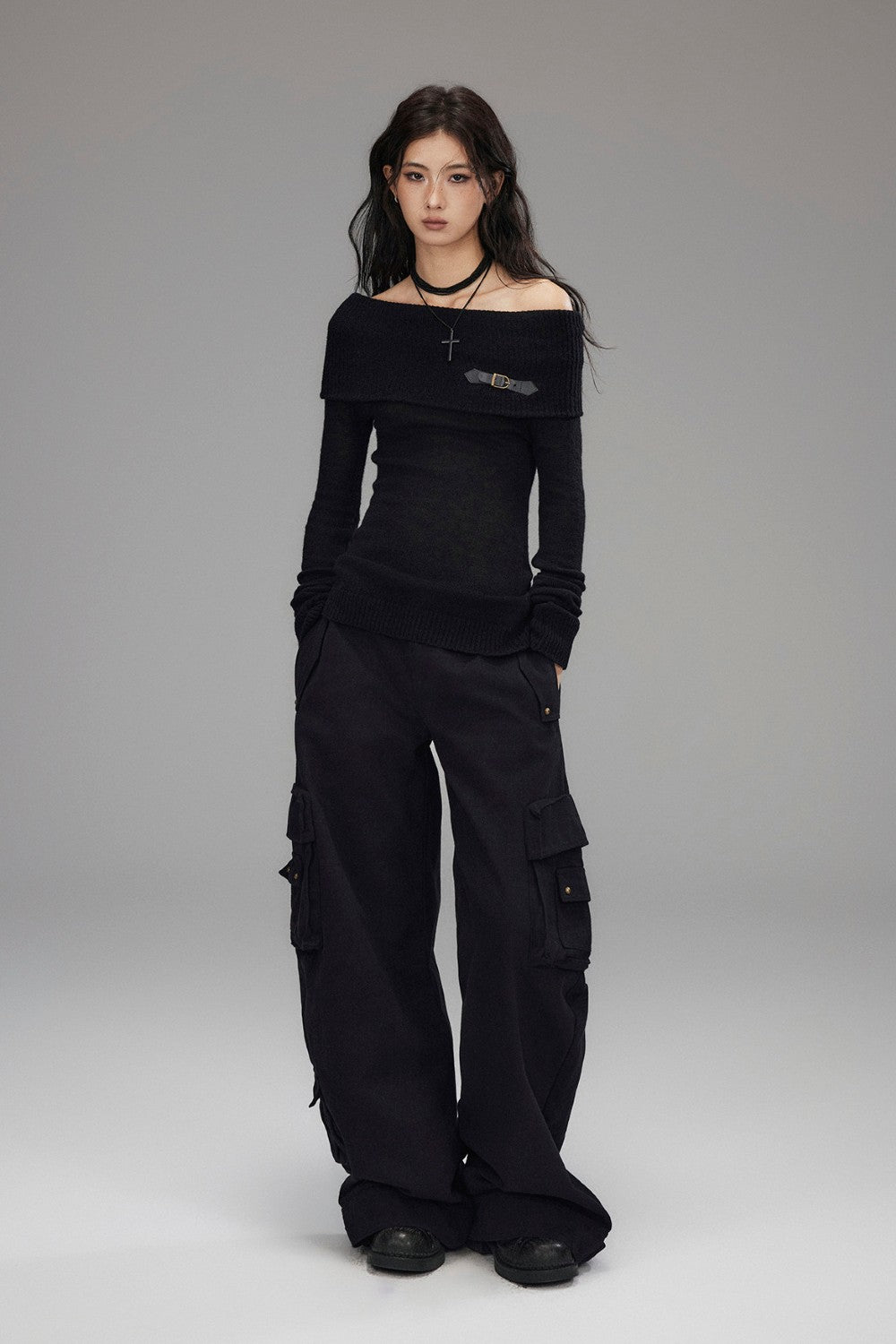 Maya Studded Cargo Jeans