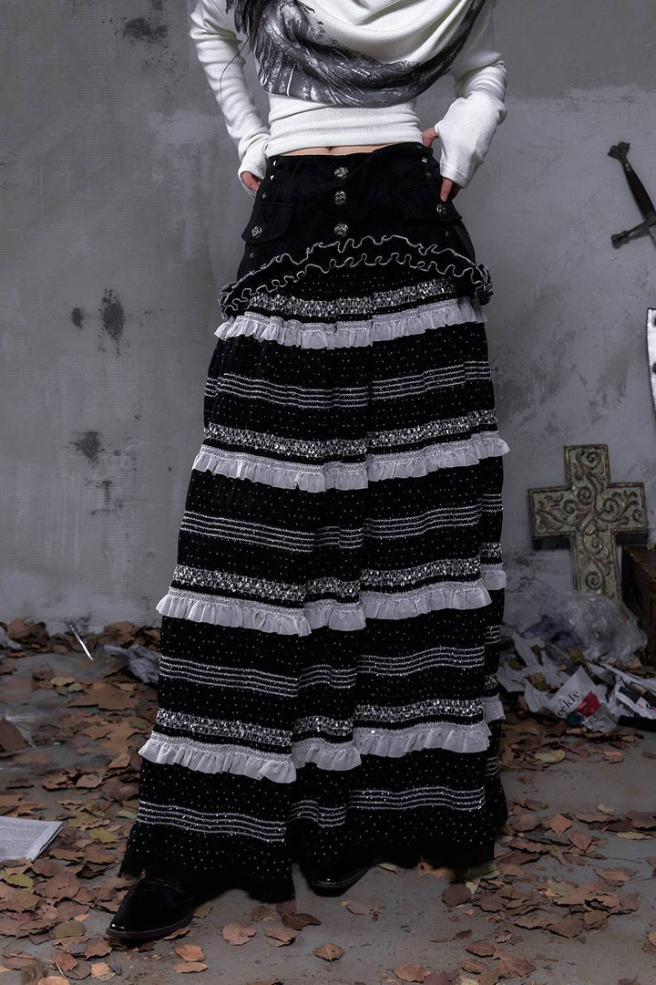 Victorian Layered Maxi Skirt