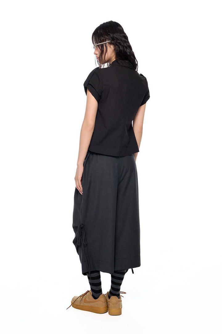 Relaxed Belt Detail Pants