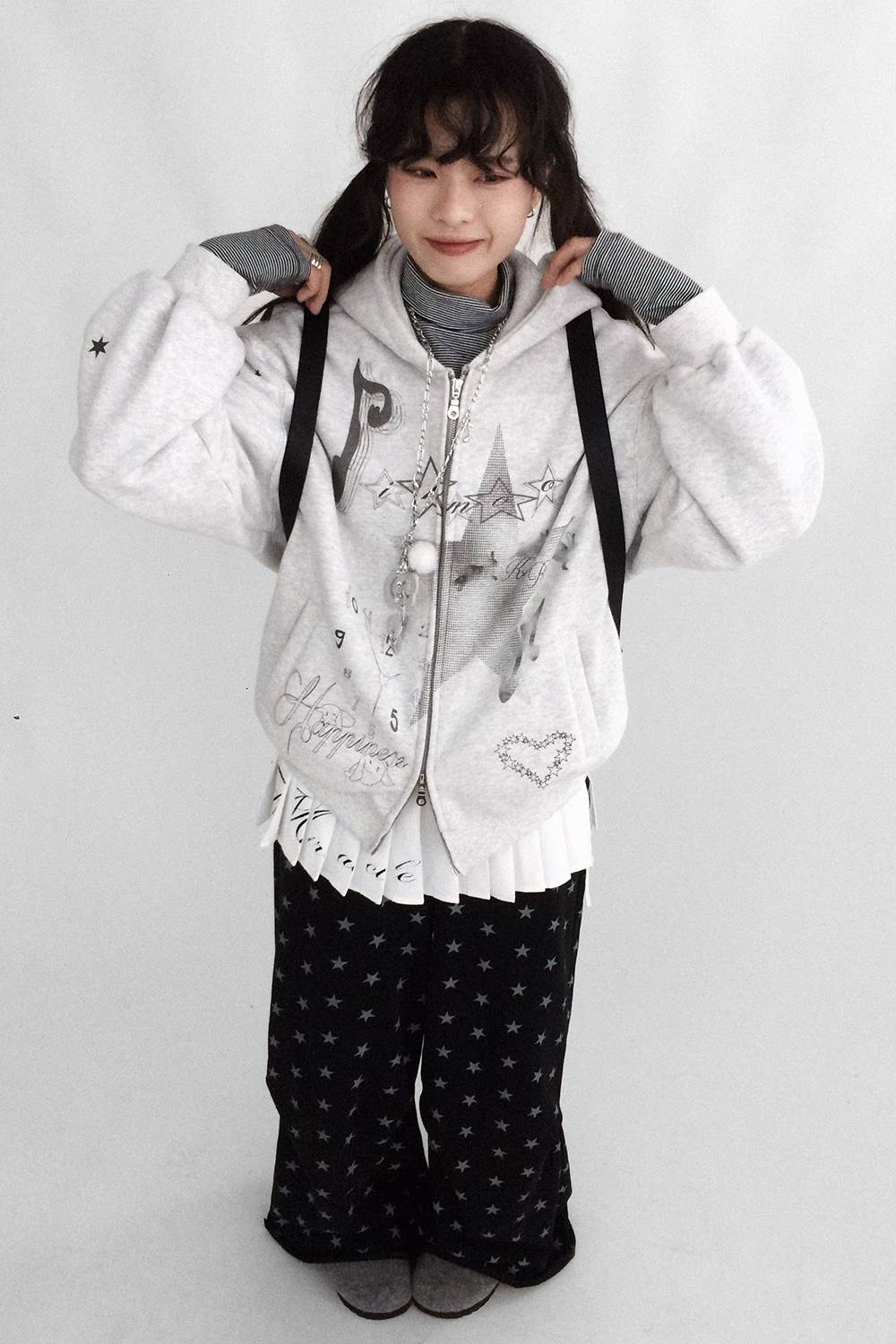 Fleece Lined Graphic Hoodie