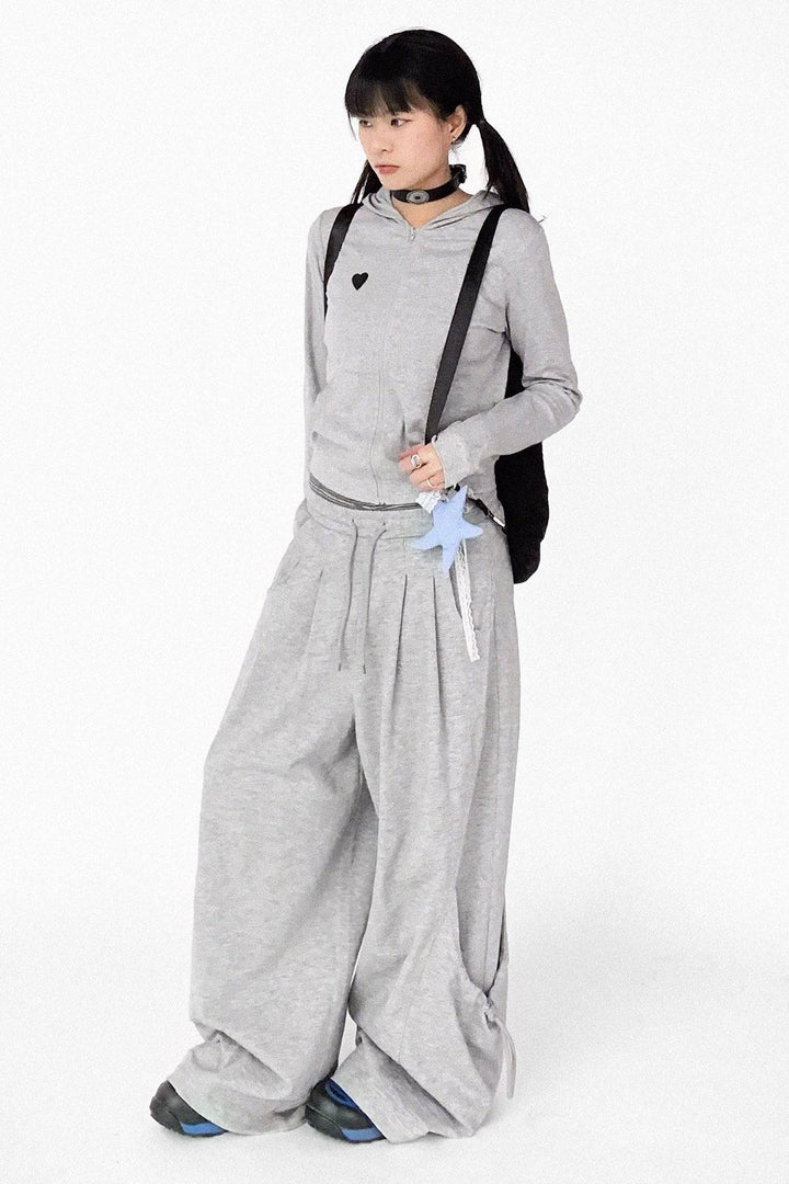Relaxed Wide Leg Sweatpants