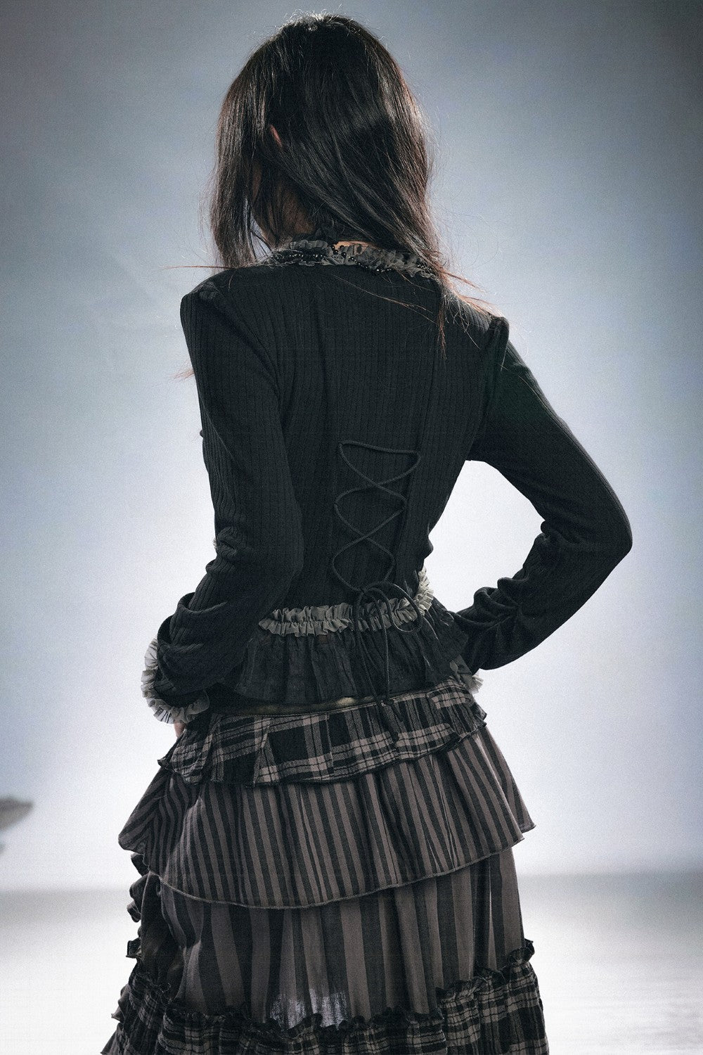 Elena Ruffle Lace Cardigan