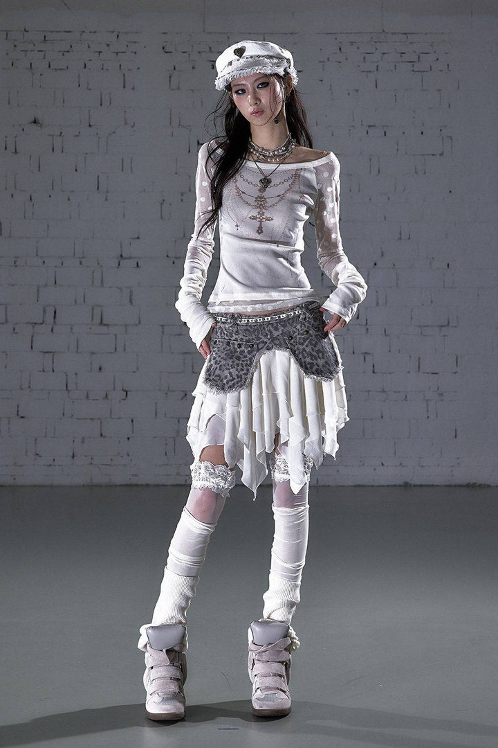 Layered Relic Mini Skirt