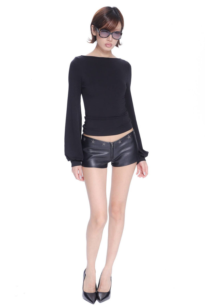 Open Back Draped Top