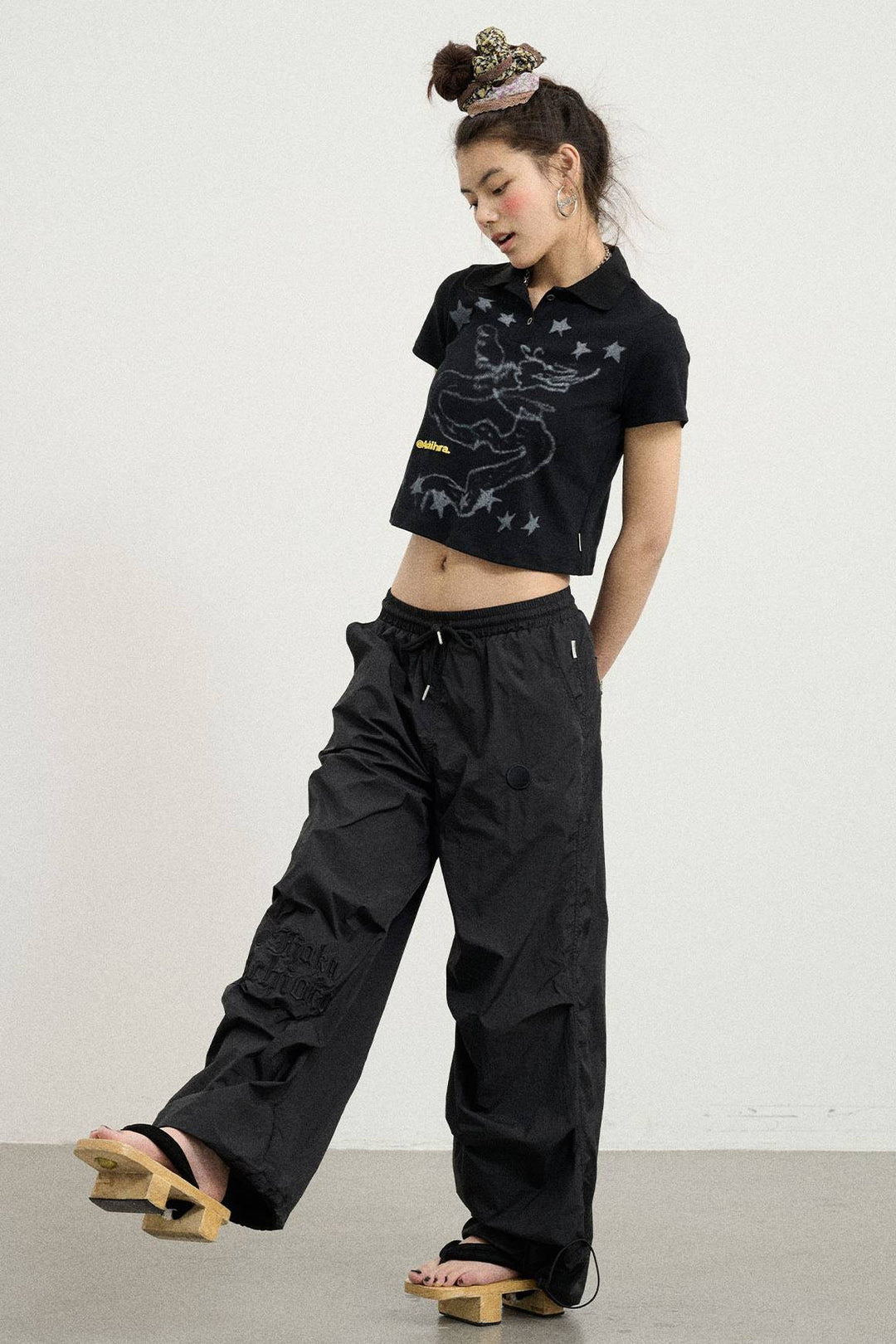 Cropped Angel Polo Shirt