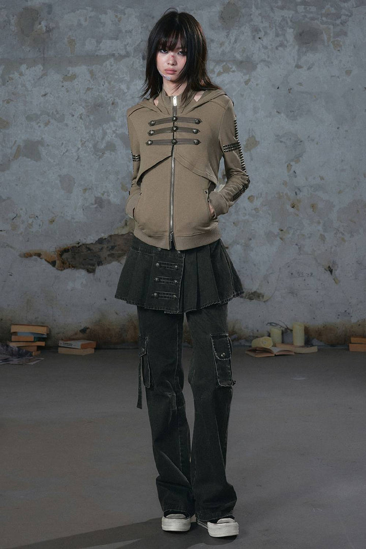 Washed Utility Cargo Pants