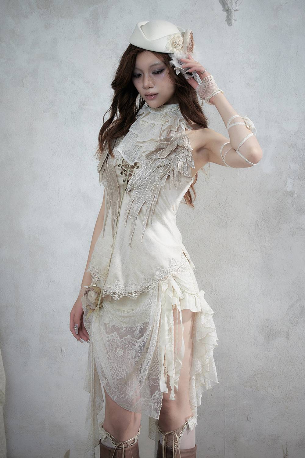 Wing Detail Corset Top